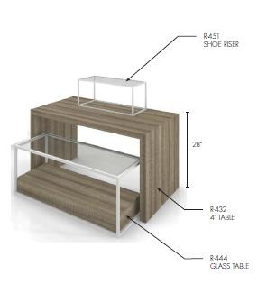 Guess Promotional Tables for Garment Metal&Wood Structure