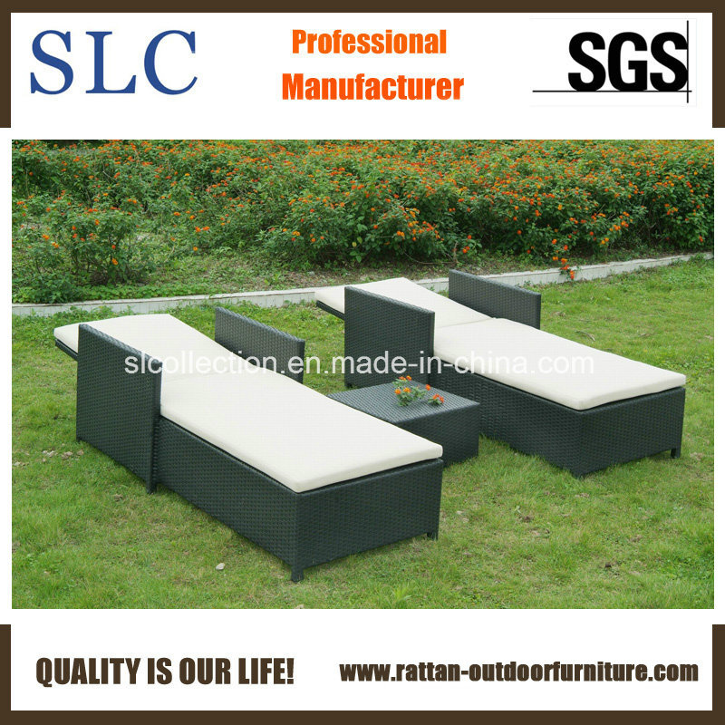 Wicker Chaise Lounge/ Double Rattan Sun Lounge (SC-B9511)
