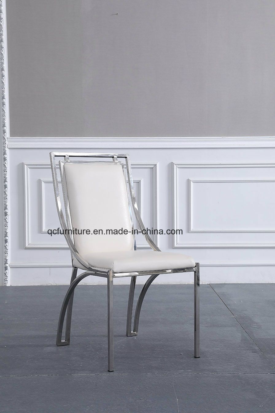 Black PU Metal Dining Table for Dining Room