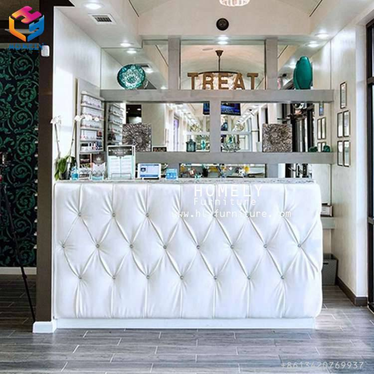 Hly Salon Reception Table Office Counter Table Design Reception Desk