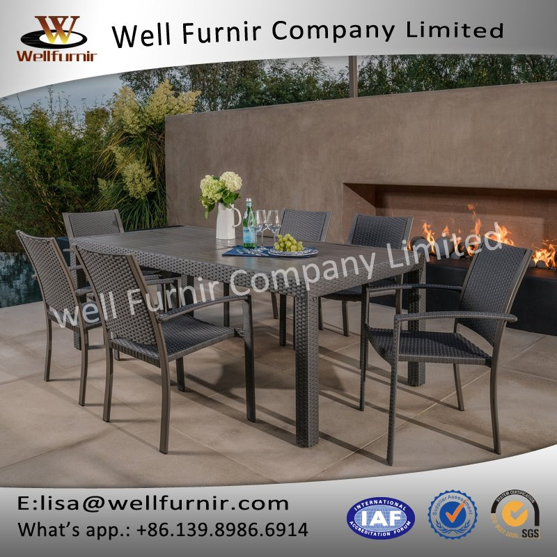 Well Furnir Wf-17117 Rattan 7PC Dining Set