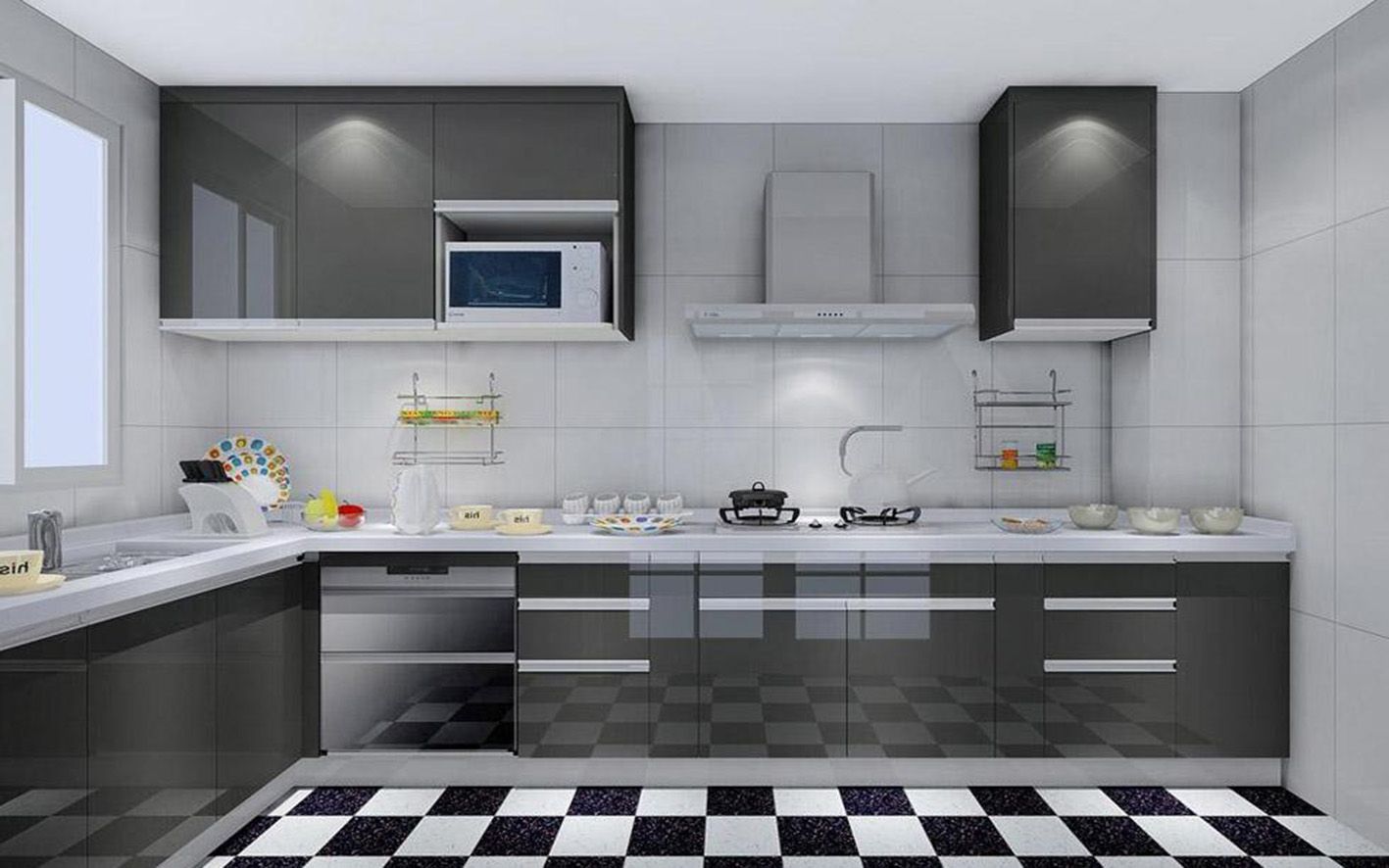 Modern High Gloss UV Kitchen Cabinet (Zx-062)