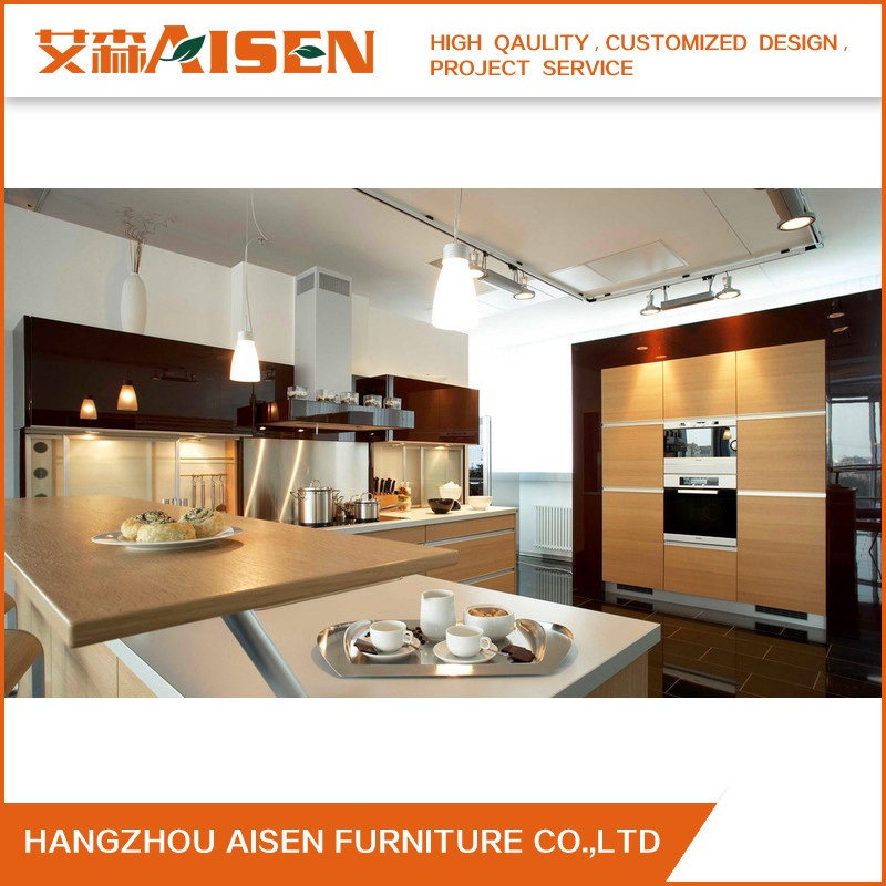Modern fashion Melamine Surface Modular kitchen Cupboards