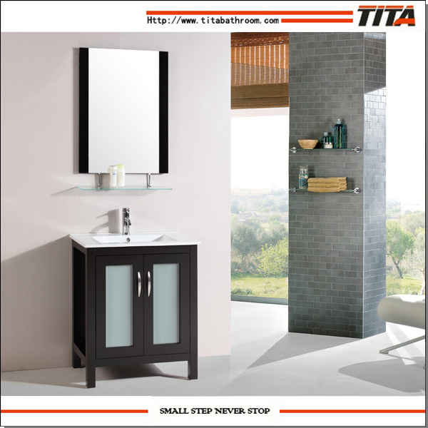 2016 Ceramic Basin Small Bathroom Cabinet (T9024)