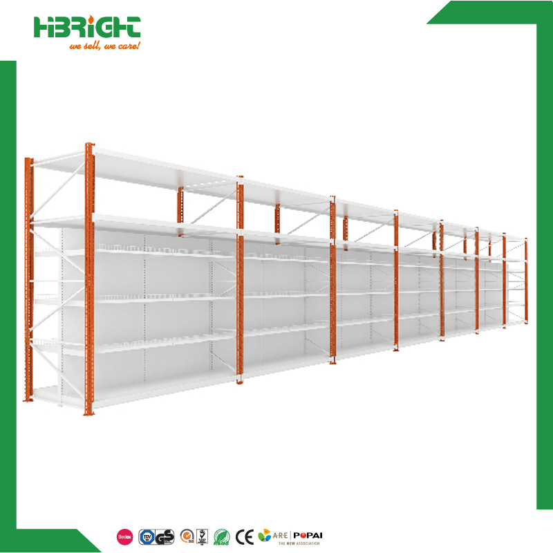 Supermarket Furniture Gondola Display Steel Shelf