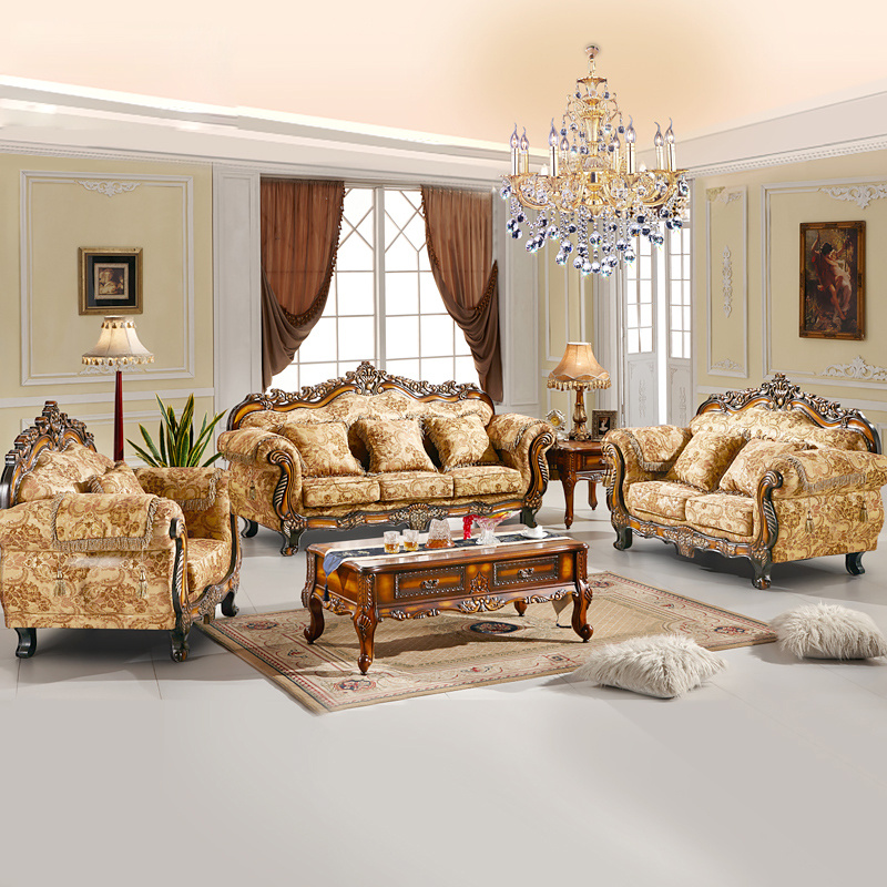 Wooden Sofa with Wood Corner Table (D929)