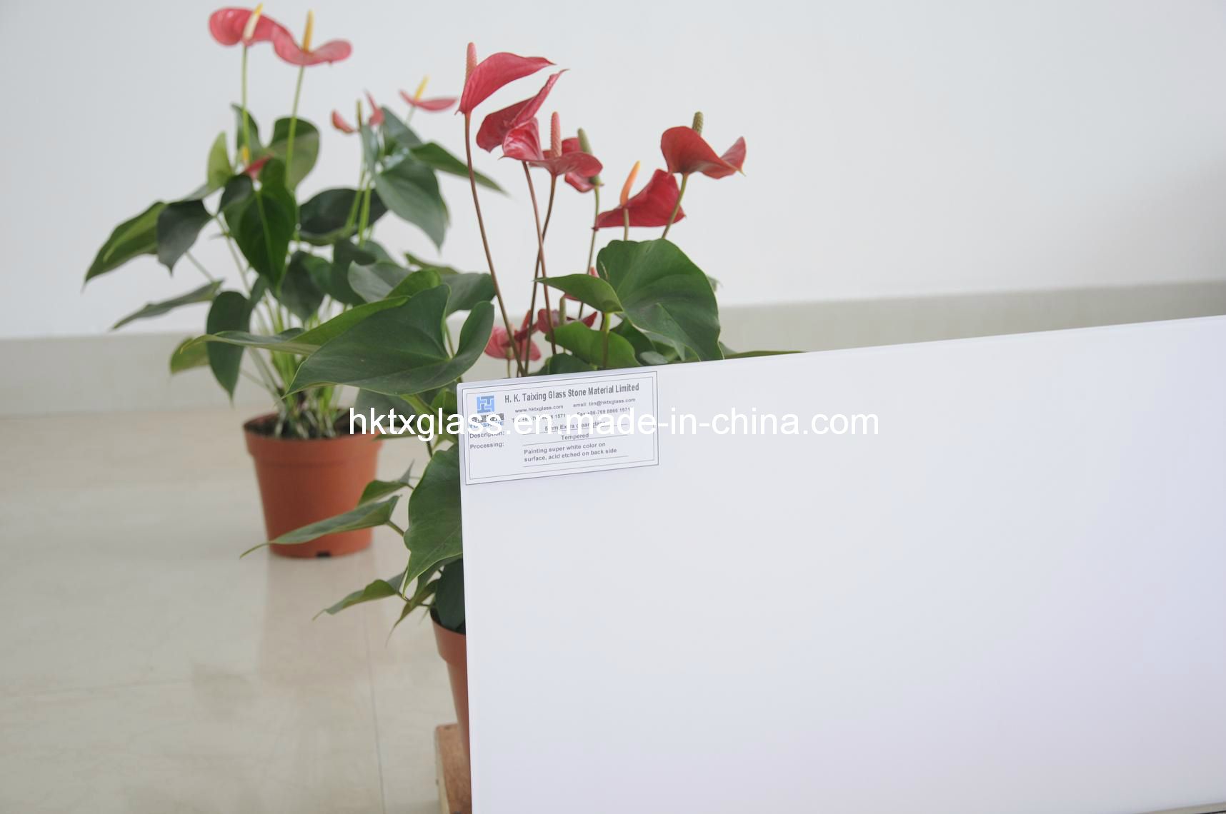 Painted Extra White Glass
