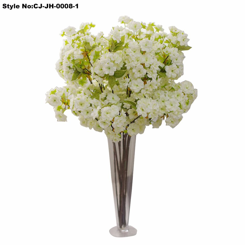 Artificial Emulates Sakura Flower Bonsai for Home Decoration