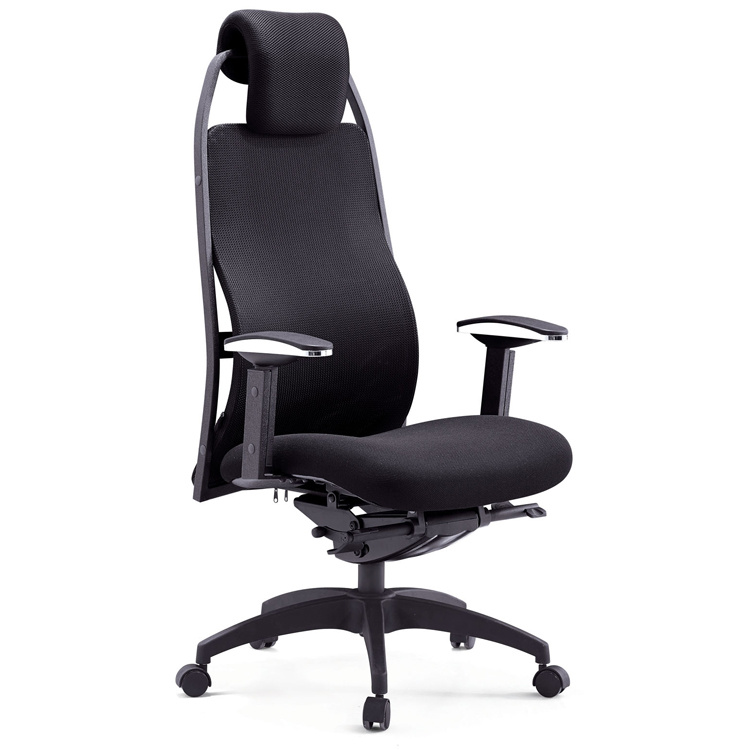 Office Swivel Mesh Manager Chair with Adjustable Headrest
