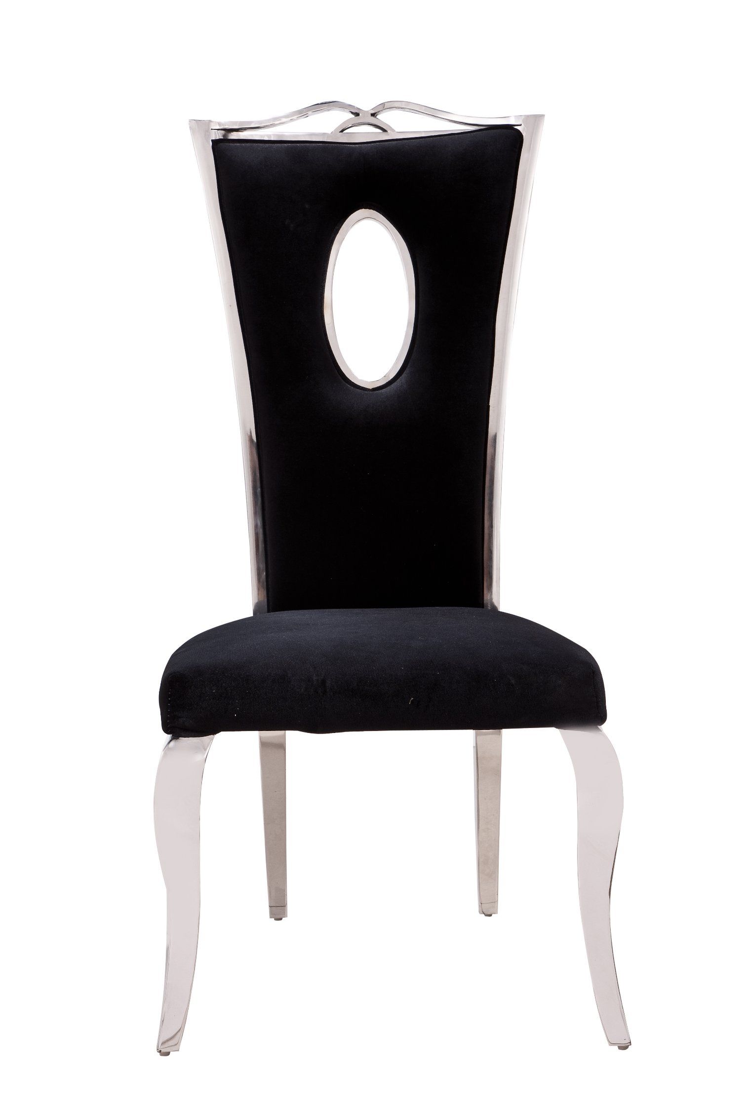 Popular Leather Round Hollow Gold Metal Legs Beauty Chair