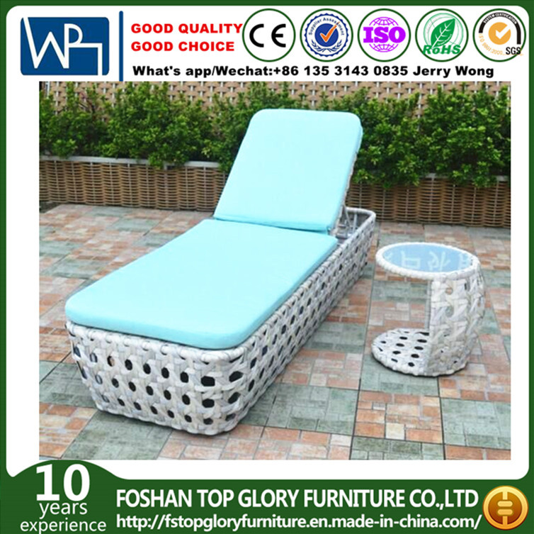 New Design PE Rattan Outdoor Furniture Leisure Sunbed