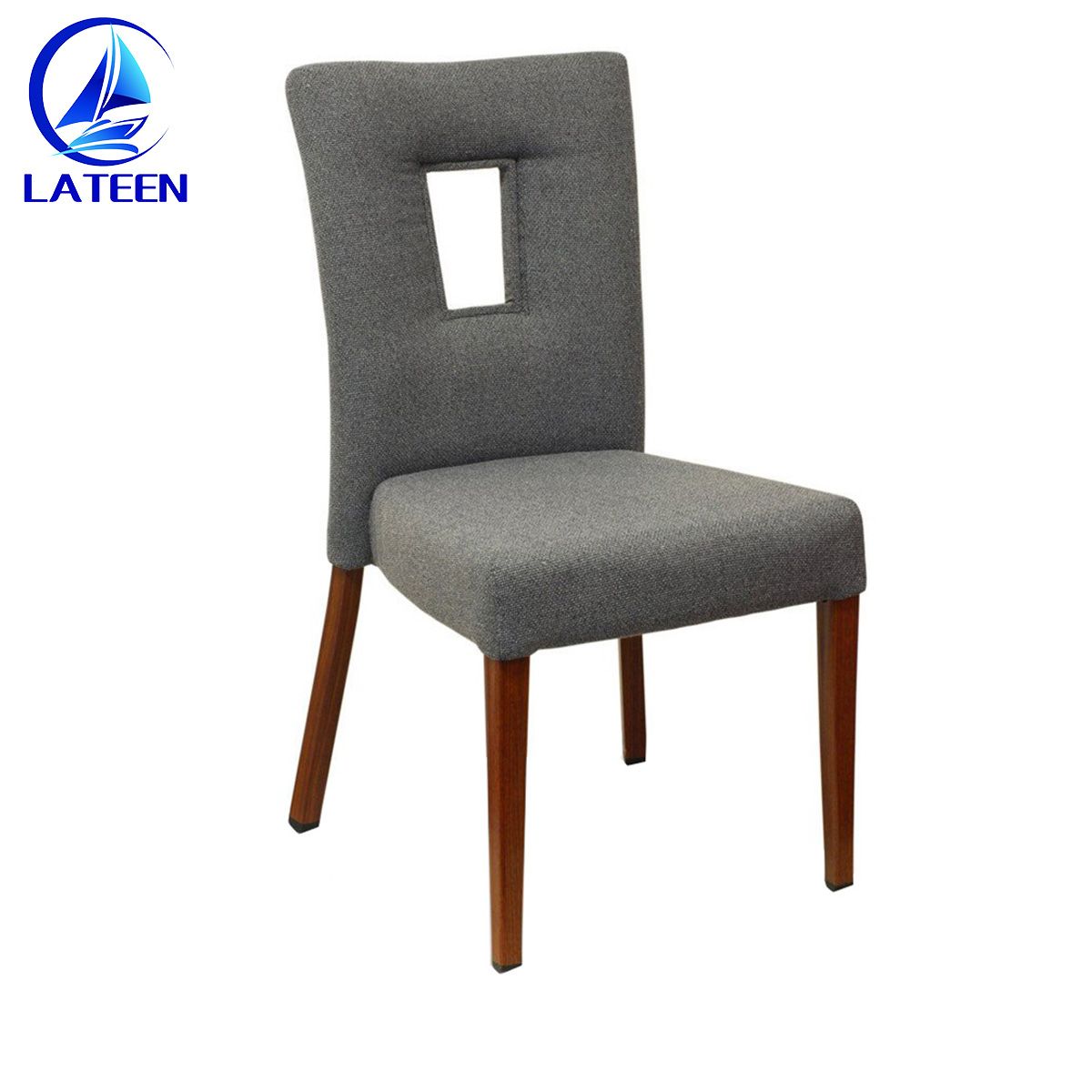 Simple Modern Design Metal Frame Fabric Restaurant Dining Chair