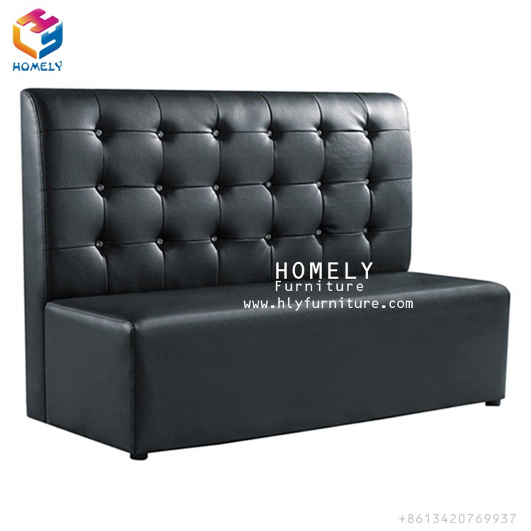 Restaurant Cafe Furniture Customized Single or Double Side Wooden Booth