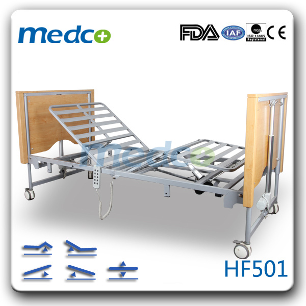 Electric Wooden Nursing Care Beds for Home Use