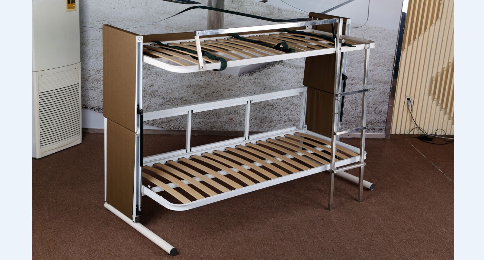 Double-Deck Metal Foam Folding Sofa Bed (F138-B)