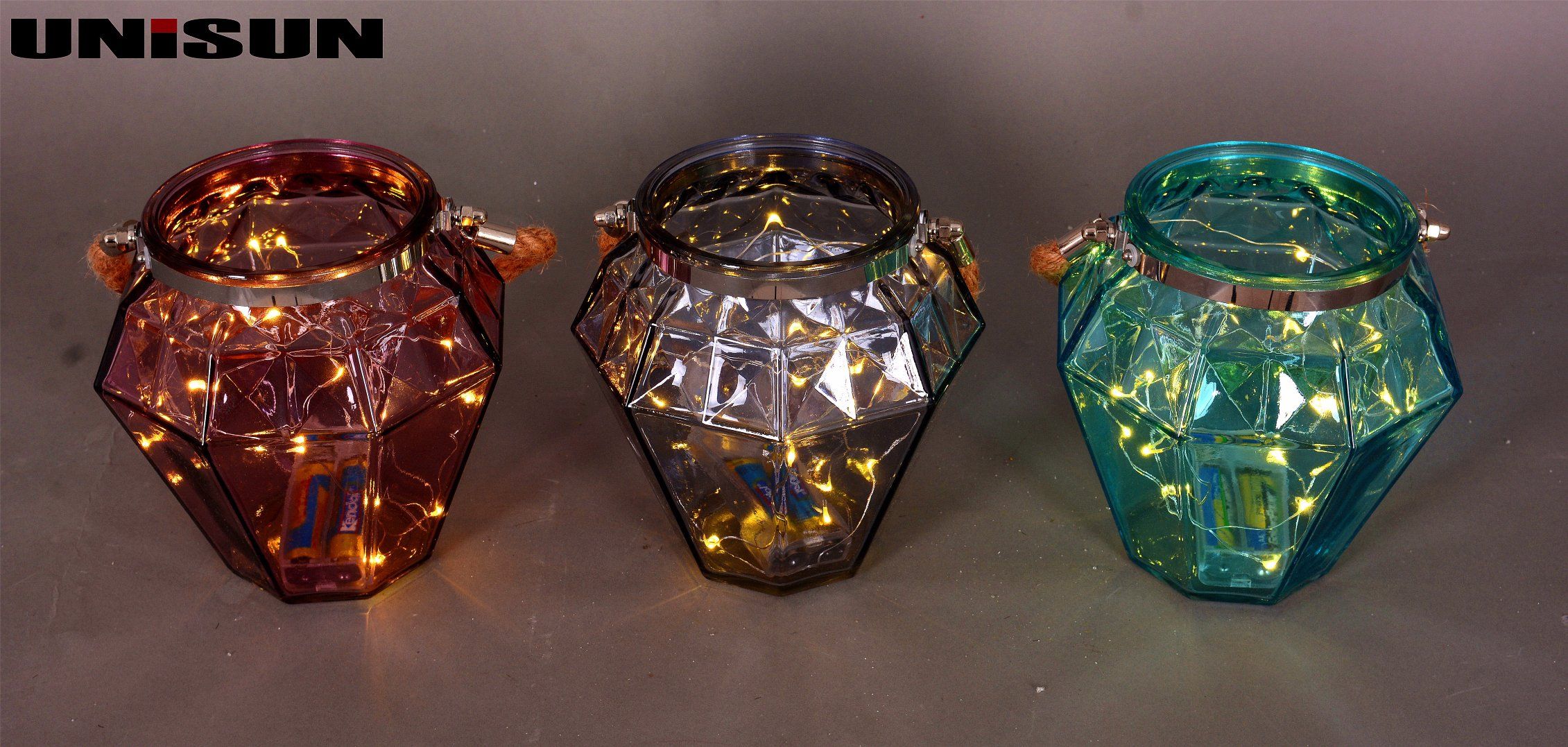 Furniture Decoration Light Glass Craft with Copper String LED Lighting (9104)