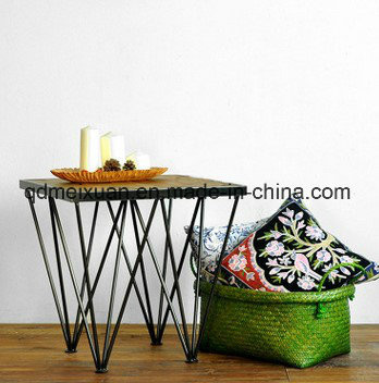 Solid Wood Furniture Cafe Table Sitting Room Tea Table Vintage Table (M-X3625)