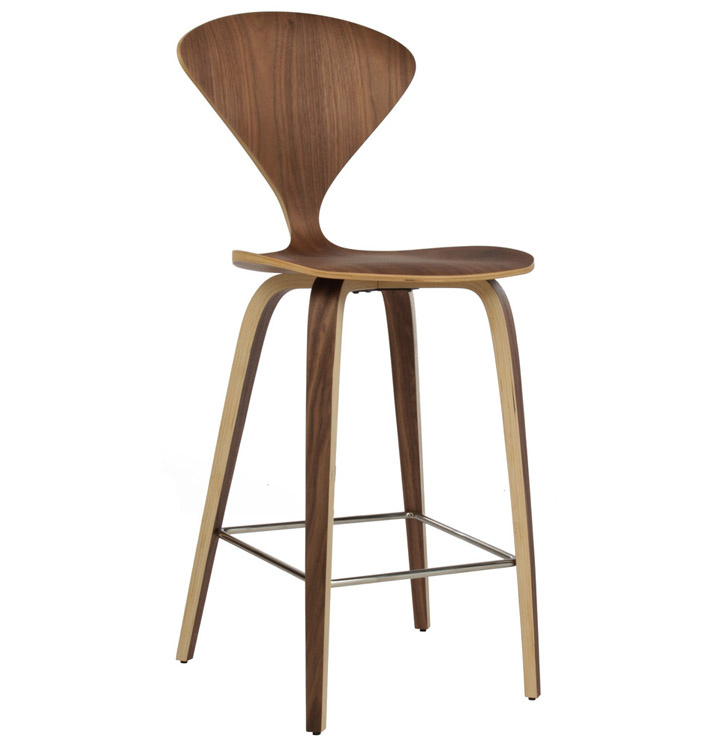 Popular Modern Norman Cherner Wood Bar Stool (A-027)