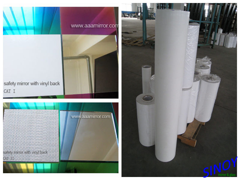 Safety-Plus 3mm 4mm 5mm 6mm Vinyl Backed Safety Mirror Glass for Cabinet, Wardrobe, Sliding Door Applications.