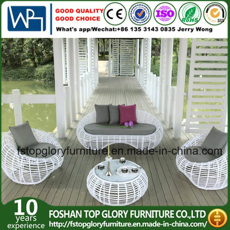 Outdoor Furniture Relax Wicker Garden Sofa (TG-010)