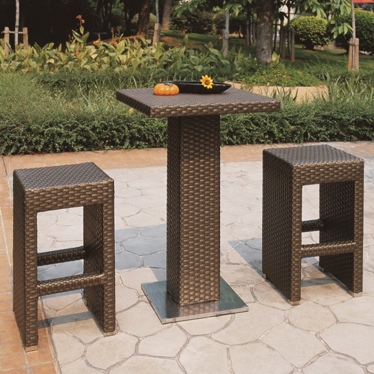 Outdoor Rattan Bar Furniture Stool Set (TG-JW83)