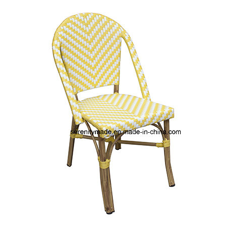 Handmade Modern Aluminum Stacking Outdoor Patio Rattan Chair
