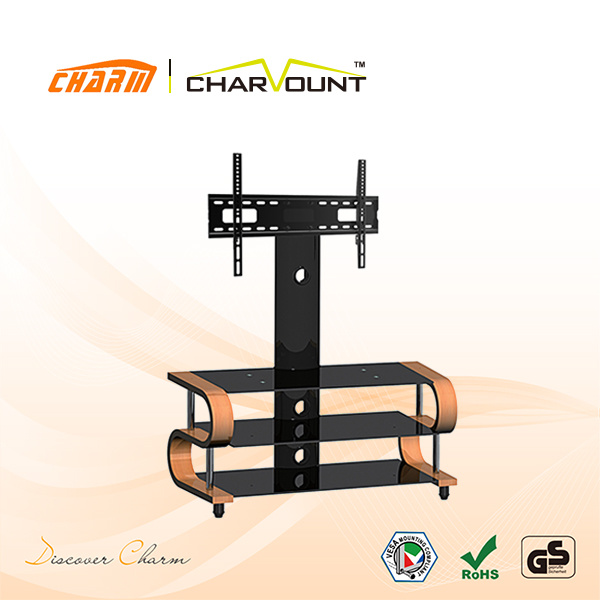 Glass & Wooden TV Stand Design Hot Selling (CT-FTVS-N302B)