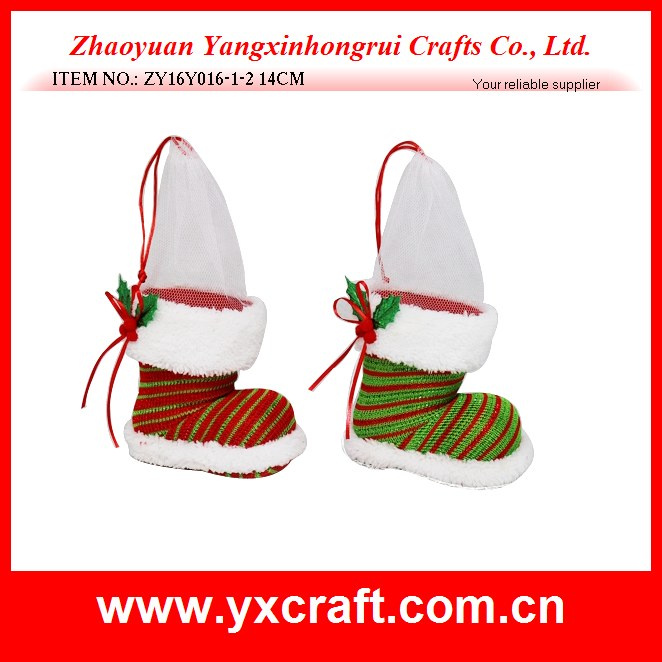 Christmas Decoration (ZY16Y016-1-2 14CM) Christmas Fancy Holder Gift Ornament Craft