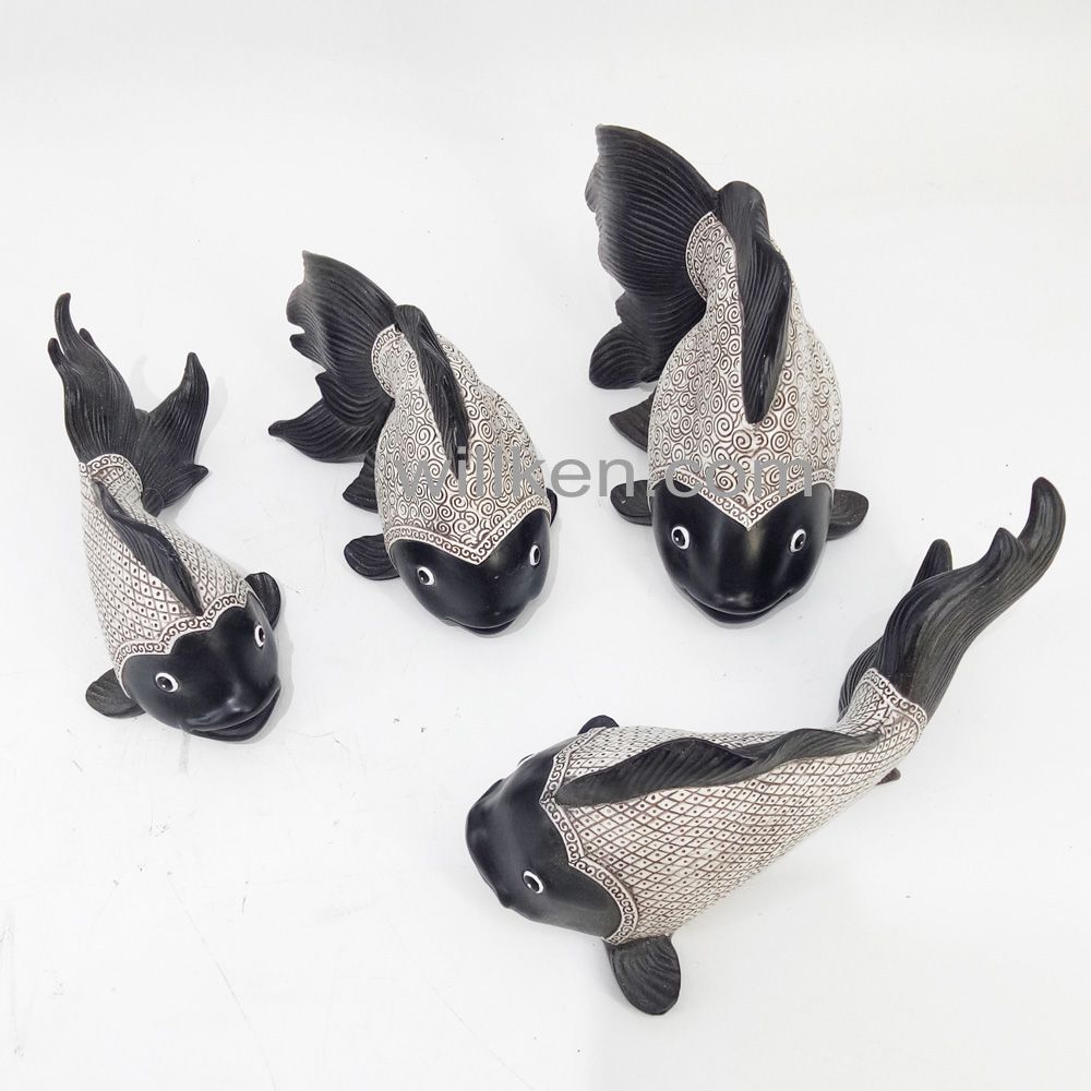 Hot Sale Art Craft Polyresin Craft Tropical Fish Statue