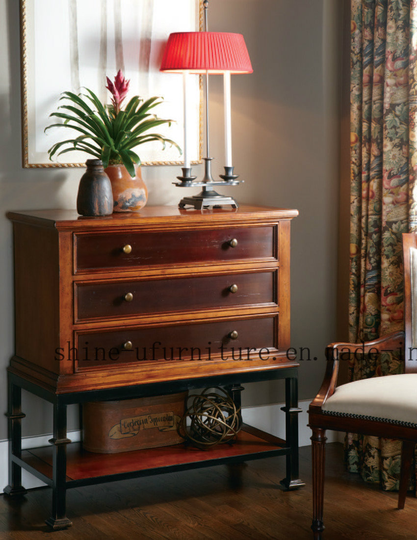 Hotel Lobby Furniture Luxury Wooden Tall Wall Corner Table Console0632