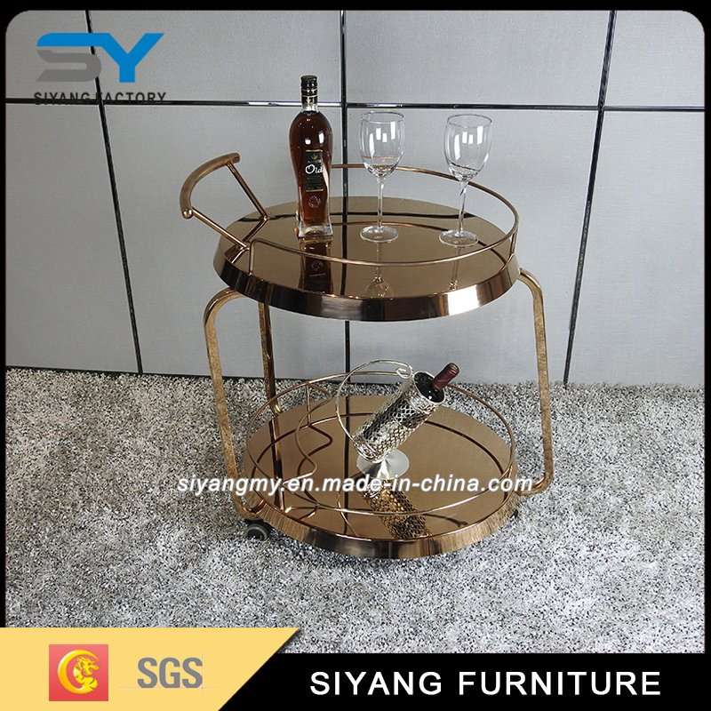 Elegance Gold Kitchen Buffet Car for Wedding