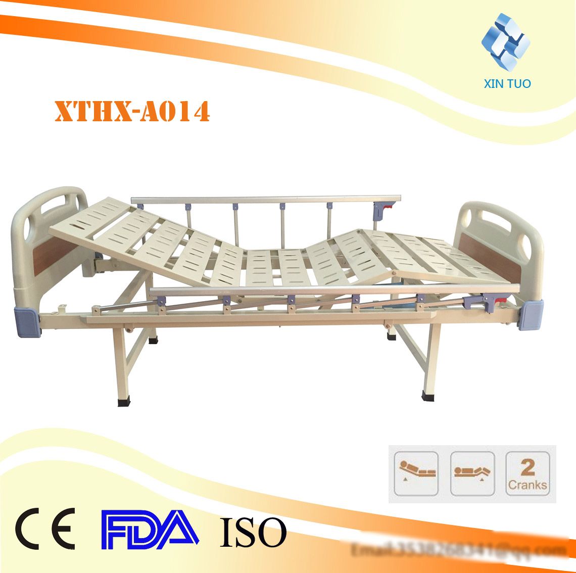 Superior Quality ABS Two Roll Three Folded Bed (WITHOUT WHEEL)