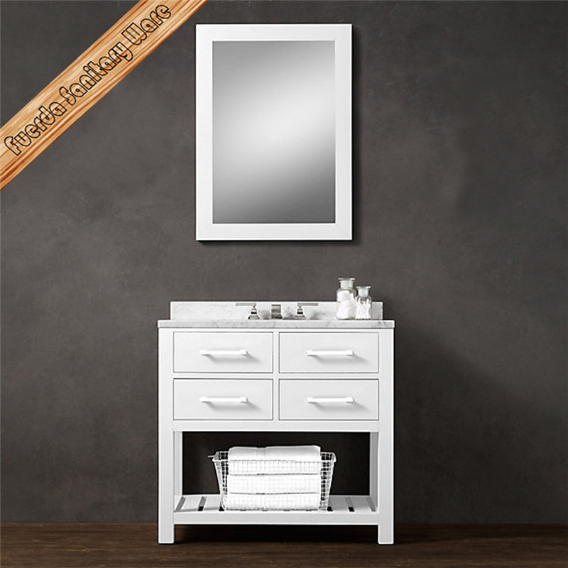 Fed-1988A 36 Inch Commercial Wholesale White Modern Hotel Bathrooom Vanities