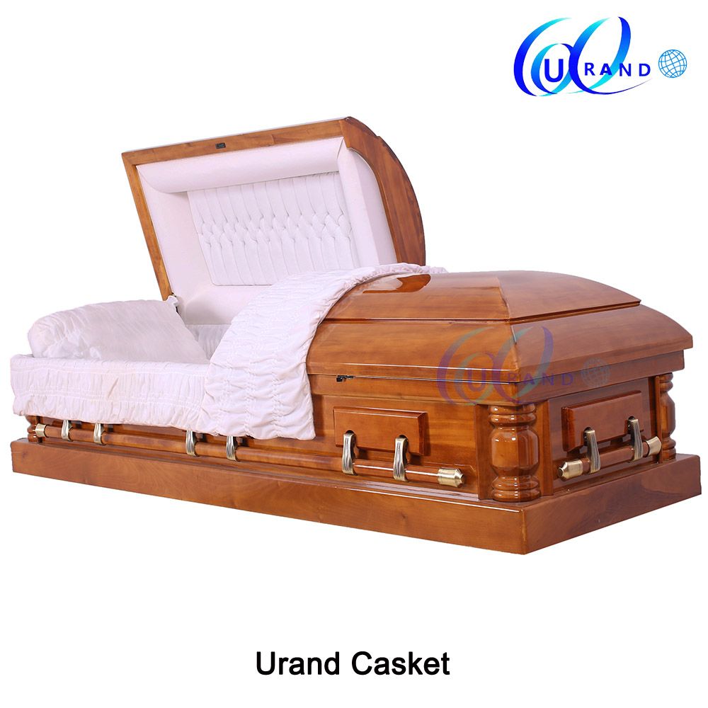 Americna Style Adult Poplar Wooden Casket and Coffin