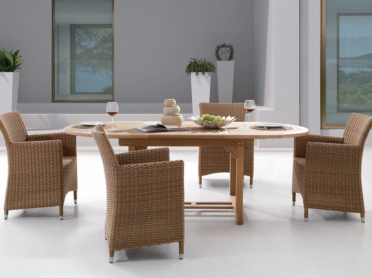 Rattan Outdoor Patio Wicker Auckland Home Hotel Office Garden Furniture (J375HR)
