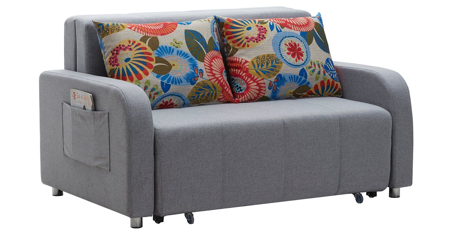 Hot Sales Comfortable Leisure Fabric Foldable Sofa Bed with Storage