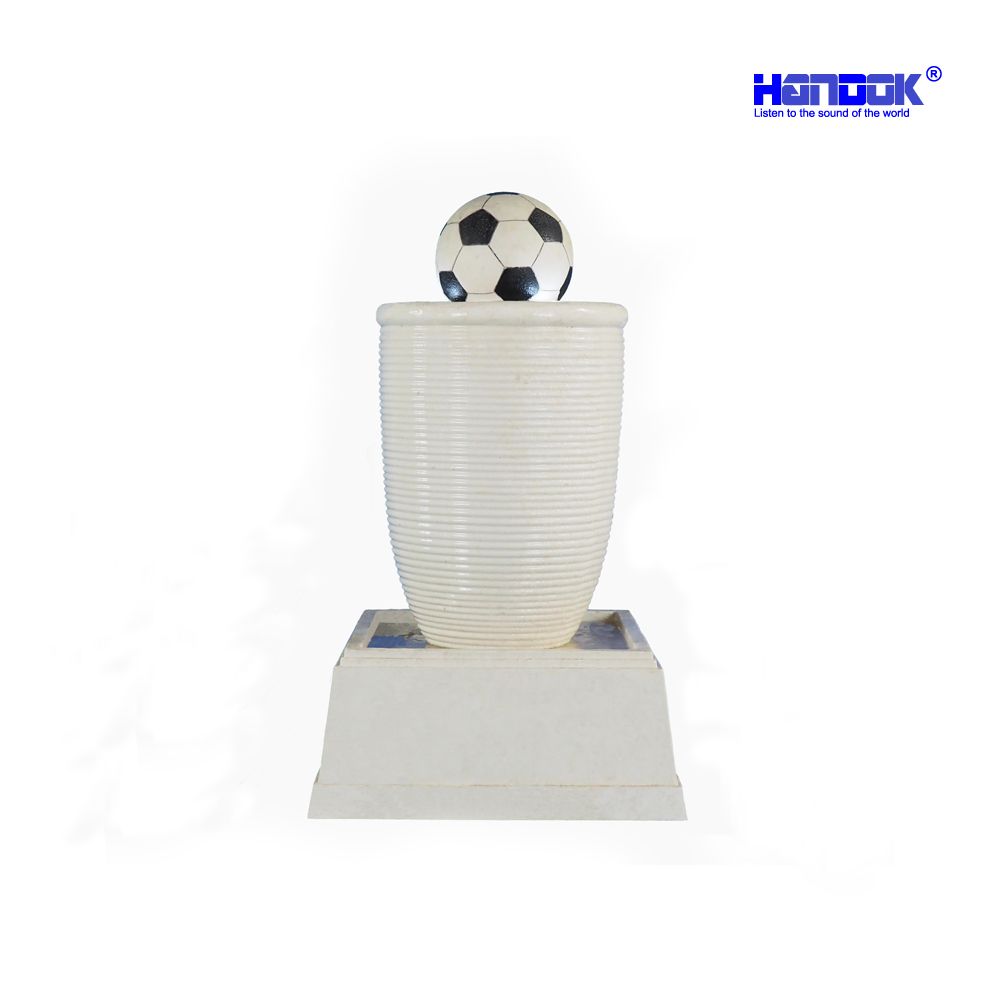 Home & Garden Decoration Sandstone Rolling Ball Statue LED Water Fountain