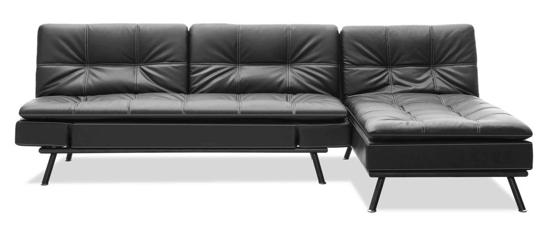 Modern PU Leisure Sectional Sofa Set and Bed in One