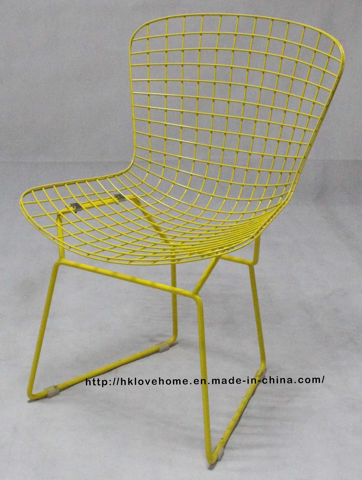 Replica Modern Restaurant Outdoor Furniture Metal Wire Dining Chair