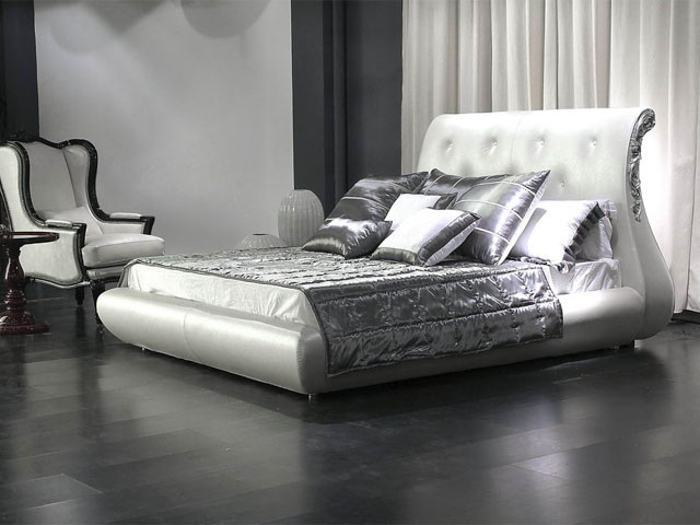 2016 New Collection Bed Hot Sales Bed Ls-413 Design Hotel Beds Italian Faux Leather Bed Queen Bed