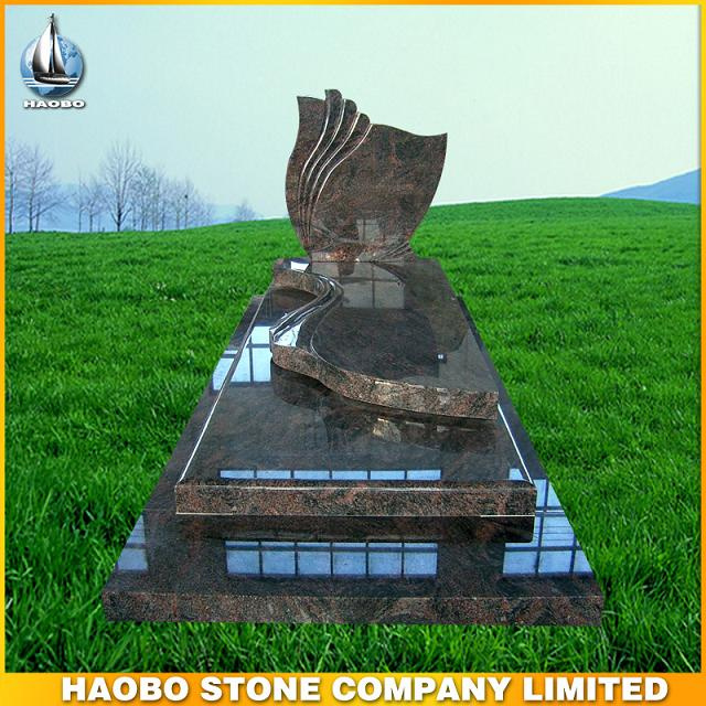 France Granite Tombstone Cemetery Polished