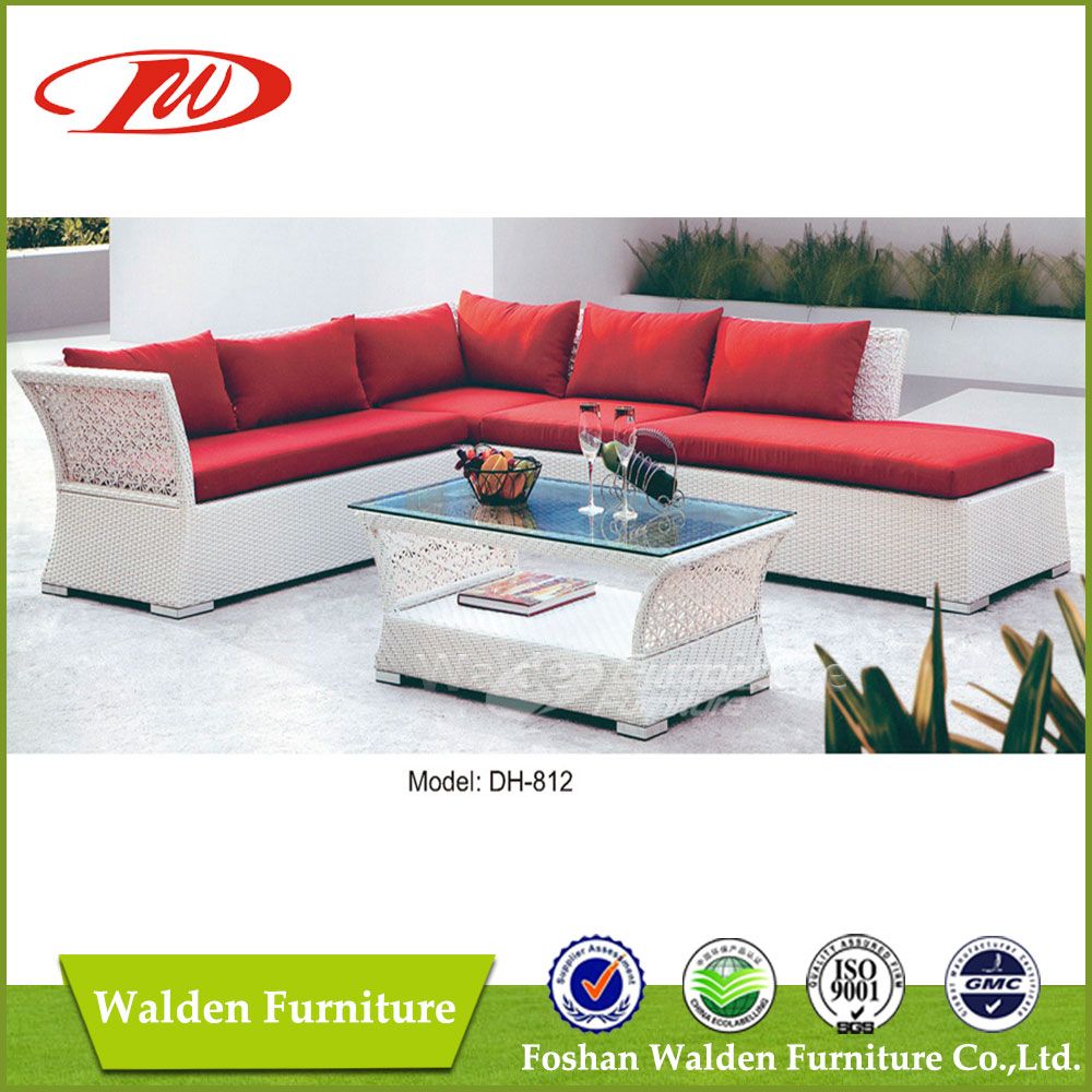 Beautiful White Rattan Sofa Set