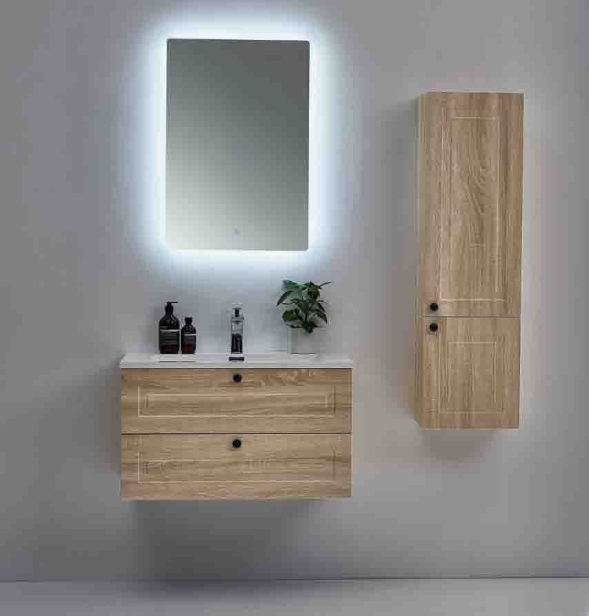 800mm MDF Bathroom Cabinet with PVC Film
