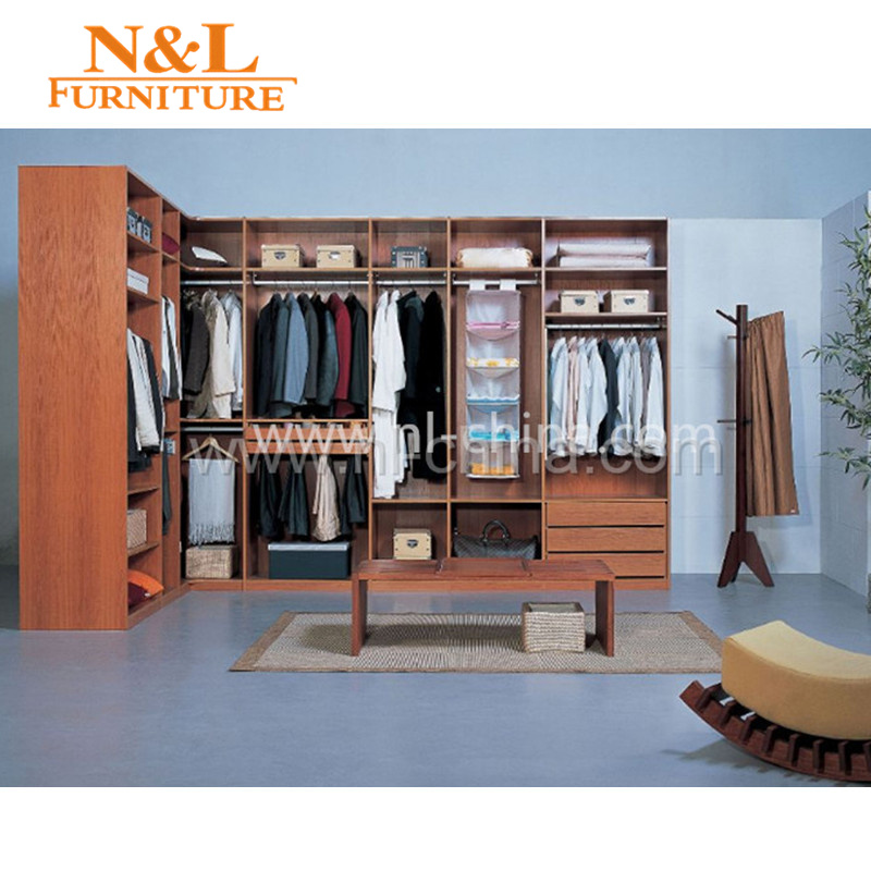 N&L MFC MDF Walk in Closet Wooden Wardrobe