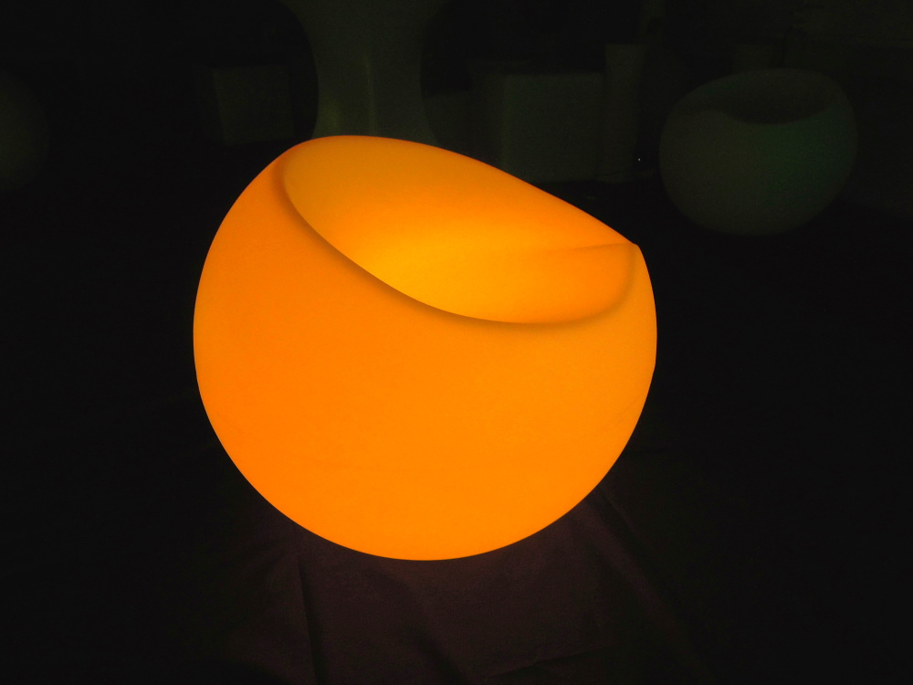 Night Club Furniture Plastic Rechargeable LED Apple Sofa (G007)