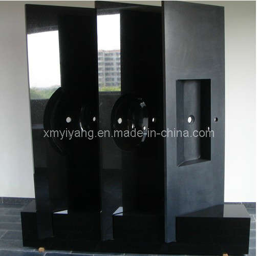 Absolute Black Granite Bathroom Vanity Top, Kitchen Countertop