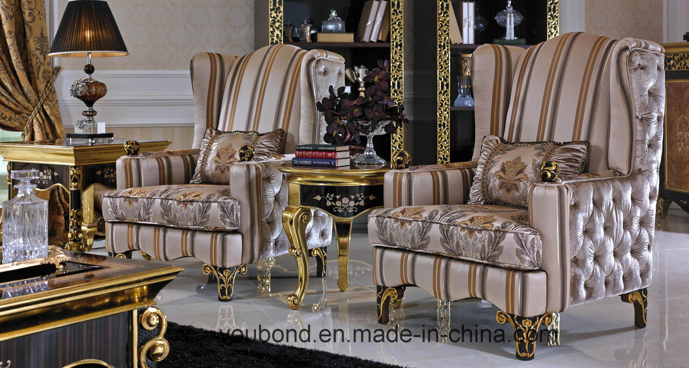 0061 Golden Europ Royal Design Classic Solid Wood Rest Chair