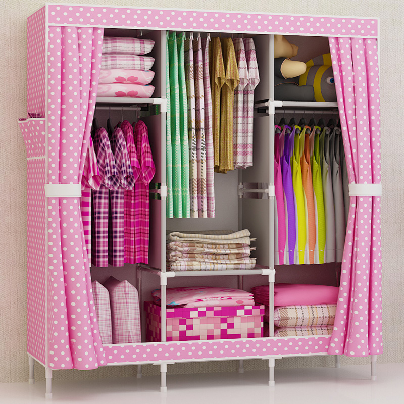 High Quality Fabric Wardrobe for Storage Garment and Sundries