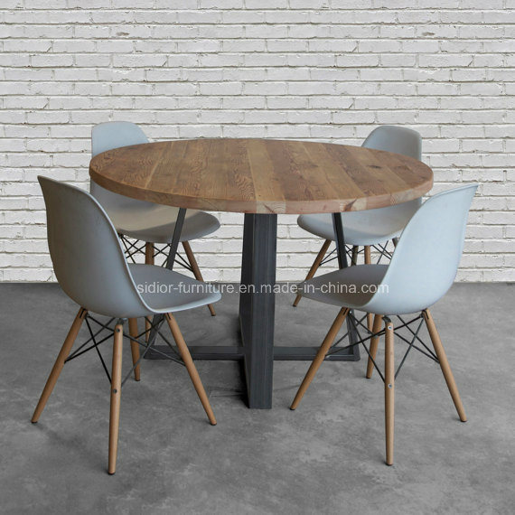 (SD3010) Modern Round Wood Dining Table for Restaurant Furniture Set