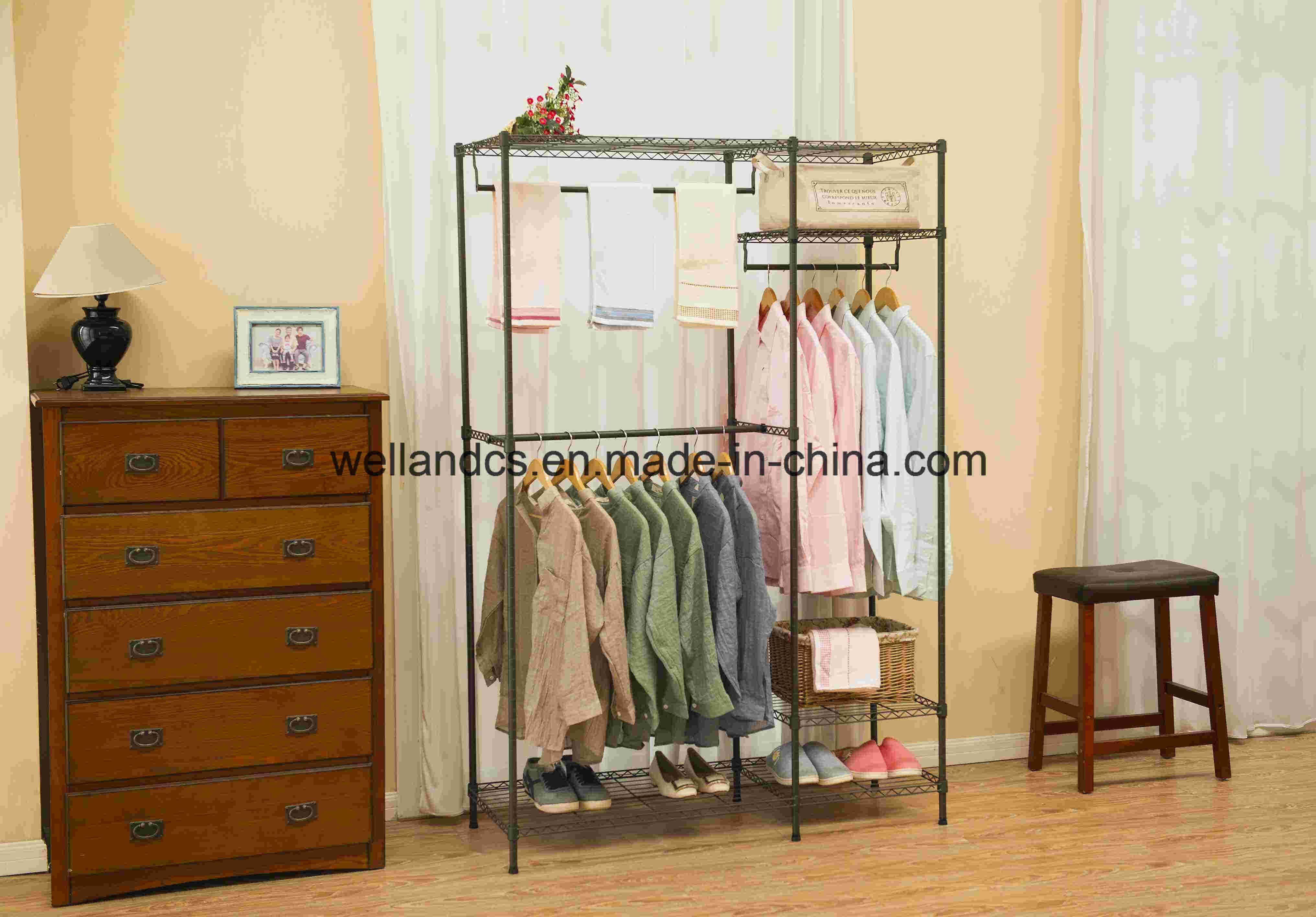 Fair Price Bedroom Furniture Metal Wardrobe Design